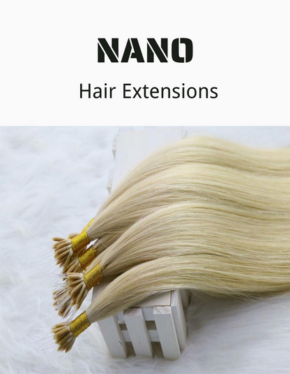 HUMAN HAIR EXTENSION|NANO HAIR EXTENSION |SOLID COLOR